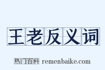 王老反义词是什么意思的图片